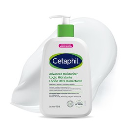 Cetaphil Loción Humectante Facial y Corporal, con Textura Ligera, Hidratación 48h con Aceite de Aguacate, Niacinamida y Vitamina E, Para Piel Sensible, Normal y Seca, 473 ml