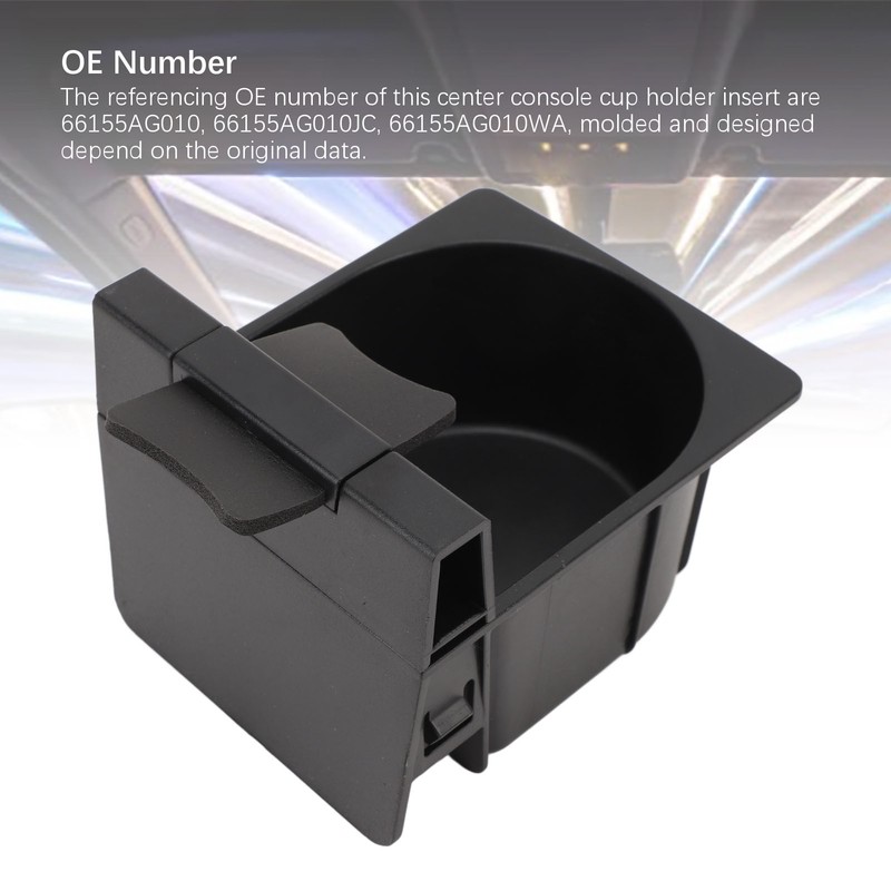 Center Console Cup Holder Insert 66155AG010 High Stability Beverage Holder