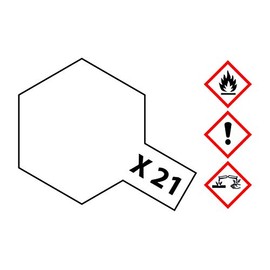 TAMIYA 81021 X-21 Mattier-Medium 23ml Lackierfarbe für Plastikmodellbau, Bastelzubehör, Farbe für den Modellbau