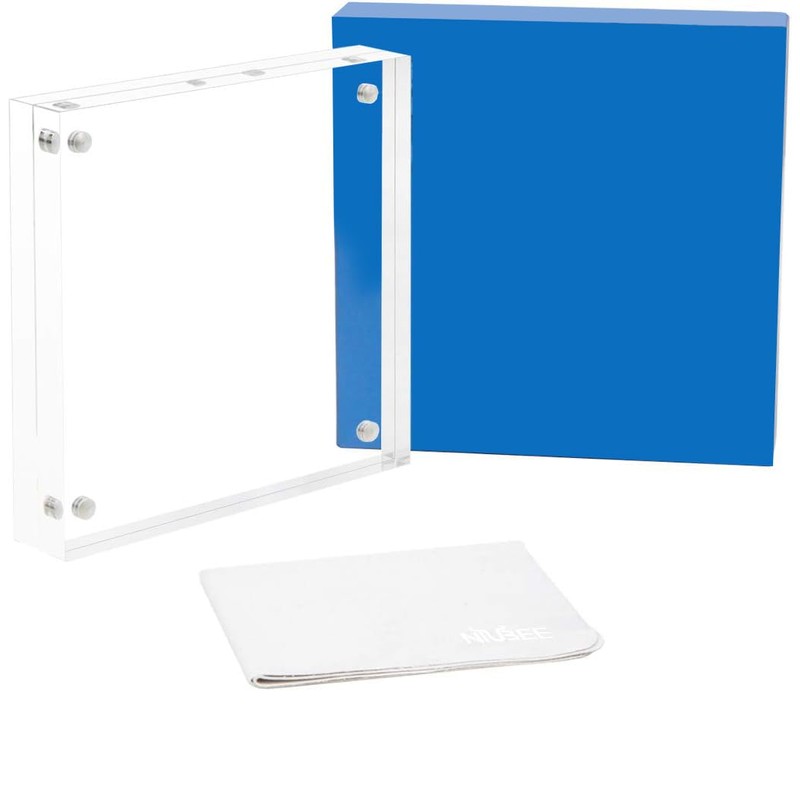 Magnetic Acrylic Photo Frame, Clear Acrylic Photo Block Magnetic Free