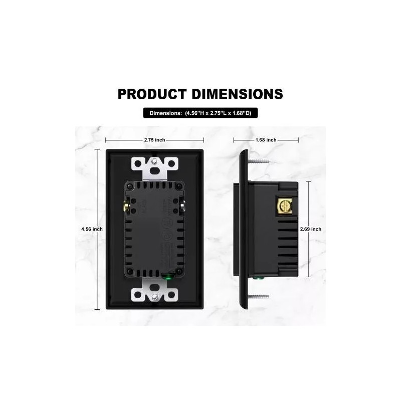 maxbright 10 Pack Outlet With USB C & A, 4.8A