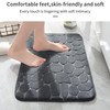 YIHOUSE Memory Foam Bath Mat Cobblestone Bathroom Rug Non Slip