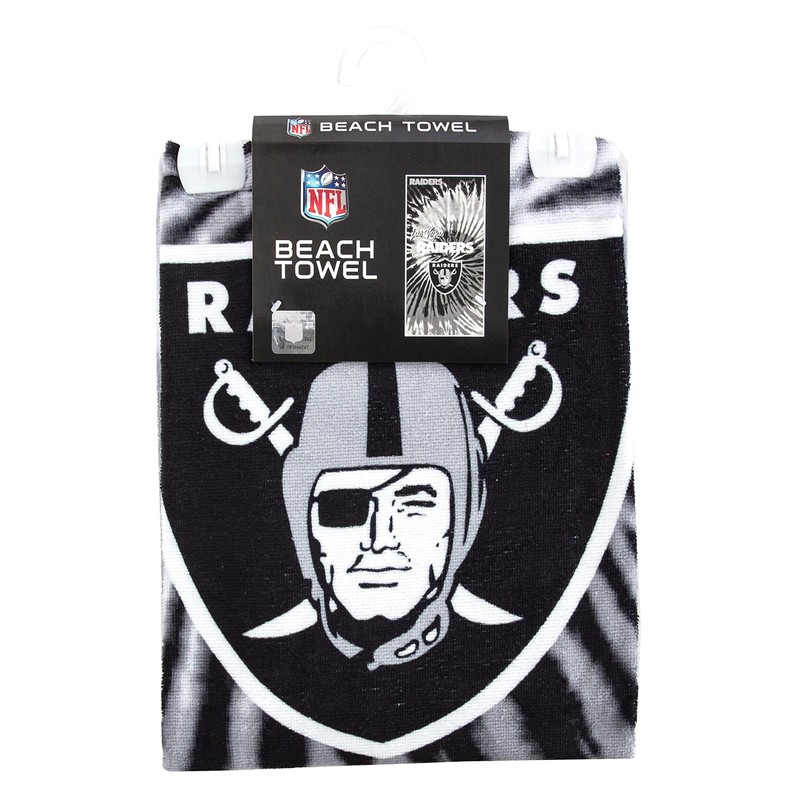 The Northwest Company 1NFL/72007/0019/RET: 30X60 Beach Towel Psychedelic - Raiders