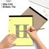 HAUTOCO 8.5 x 11 Legal Pads 2 Pack Yellow Wide