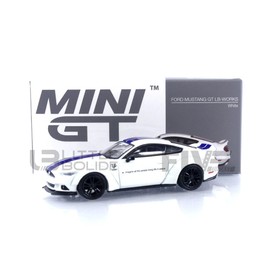 Mini GT 1:64 Scale Mustang GT LB-Works White (LHD)
