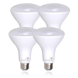 Bioluz LED 4 Pack BR30 LED Bulbs Indoor Flood Lights 90+ CRI 65W Equivalent uses 7.5W 2700K Warm White 650 Lumens E26 Base Dimmable Instant On Interior Home Décor UL Listed FCC RoAS Title 20 Certified