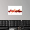 CANVAS ON DEMAND Fort Worth Texas Skyline Wall Decal, Artwork