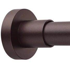 BRIOFOX Shower Curtain Rod Adjustable 18-64 Inch, Stainless Steel Spring Tension Shower Rod No Drilling Non Slip, Bronze