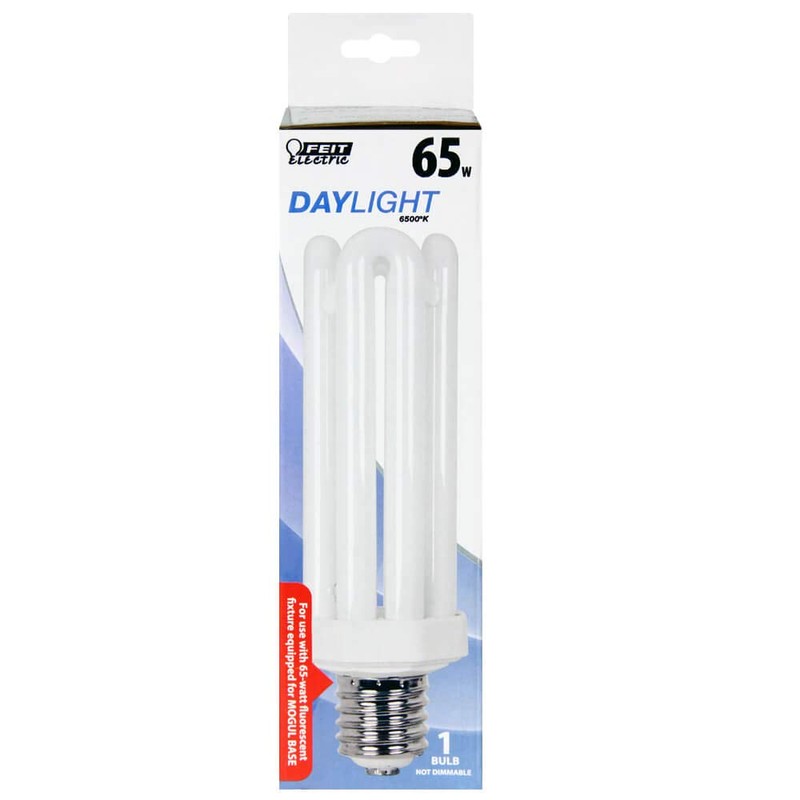 Feit Electric Compact Fluorescent Light Bulbs with Mogul Base,Daylight White,