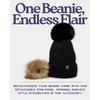 Funky Junque Matching Adult/Toddler Bundle - Detachable Pom Beanie -