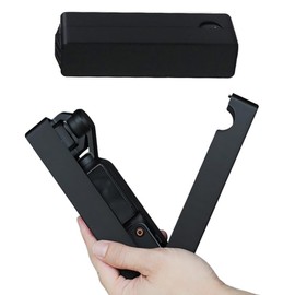 DJI Osmo Pocket 3 Protective Case PC Waterproof Protective Cover Flip Top Design Anti-Drop Dustproof Scratch Resistant Shockproof (Black)
