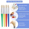 Paint Brushes for Kids,8 pcs Round and Flat Kids Paint