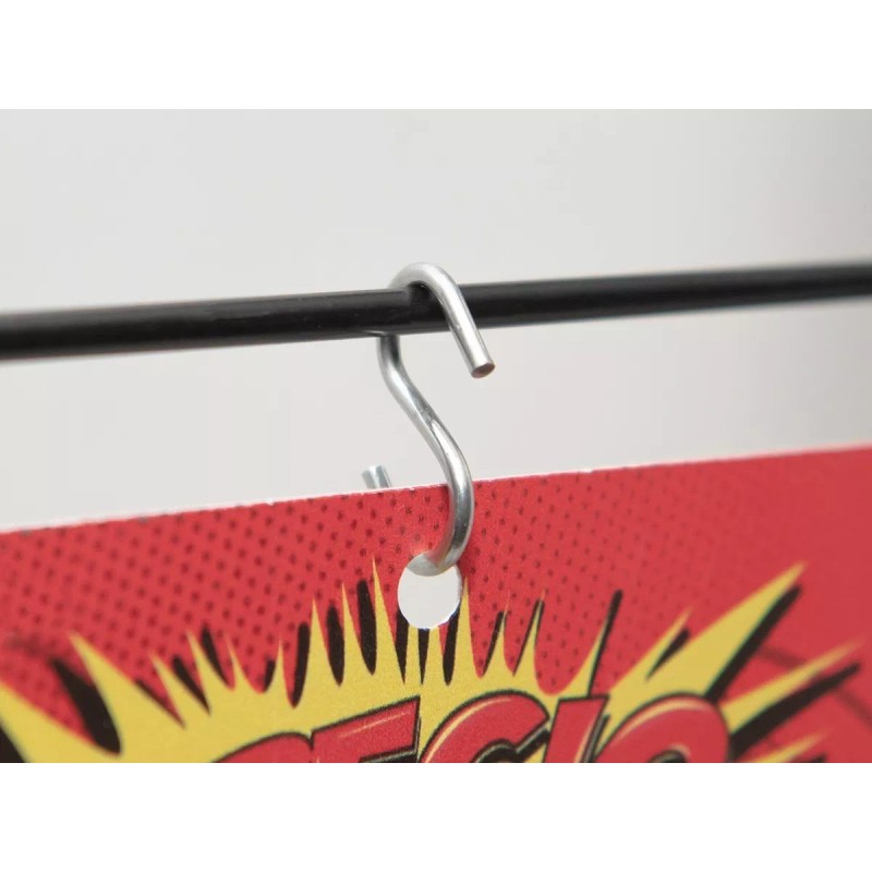 Gancho Metálico Galvanizado De 1 Tipo S | 100 Pzas.