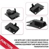HECASA 2'' Rear Trailer Hitch Receiver Compatible with Kawasaki Mule