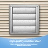 Ventilation Grille Stainless Steel 120 mm Backflow Flap with Moving