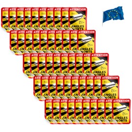PRINT.GG Blind Spot Sticker France Truck Bus Camper Van Attention Angles Morts Sticker Truck Bus Camper Van