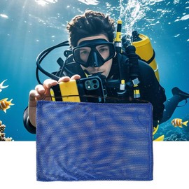 Dive Bag | Waterproof Mesh Bag with Drawstring - Extra Large Snorkeling Gear Organizer for Scuba Diving Accessories Fins Equipment