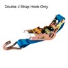 sourcing map Double J Strap Hook 50 mm High Load