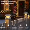Solar Post Cap Lights 2 Pack, Deck Lights Solar Powered