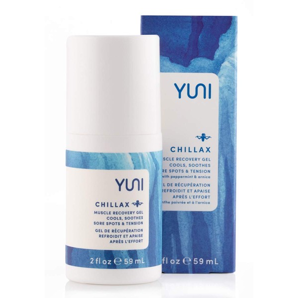 YUNI Beauty Muscle Recovery Gel (2oz) Arnica Gel Roll On - Post-Workout Relief, May Help Soothe Soreness, Relieve Tension - Plant-Based, Vegan, Paraben-Free, Cruelty-Free