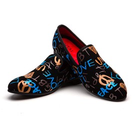 JITAI Men's Lindford Moc Toe Bit Slip-On Penny Loafer Party Shoes - - 44 EU