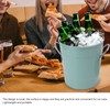 Round Ice Bucket Multipurpose Safe Galvanized Ice Buckets with Lid