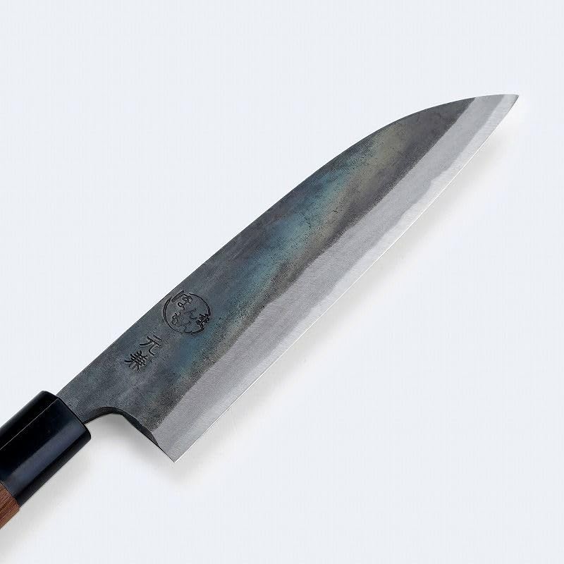 包丁　舟行　元兼「極上」鍛造黒打両刃 土佐型舟行包丁165mm