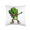 Lettuce Dabbing Dance Sunglasses Fruit Lovers Throw Pillow