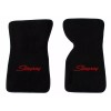 AFM NEW! Black Floor Mats 1968-1982 Chevy Corvette W/ Embroidered