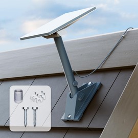 Starlink Mini Roof Mount Adjustable Starink Mini Home Mount Heavy Duty Pole Mounting with Adjustable Tilt 90 for Better Signal