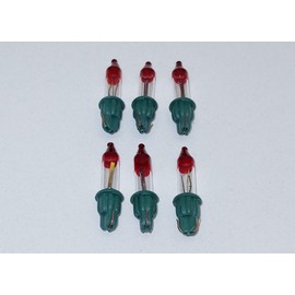 Slow Flashers Style A Mini Bulb Lights Flashers Christmas Tree Lights String Lights 0.425 W Watt 3.5 V Volt 0.12 A Amp, JL Missouri Parts & Misc. (6)