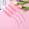 3 Pcs Rat Tail Combs, Mabor C Curved Parting Rat