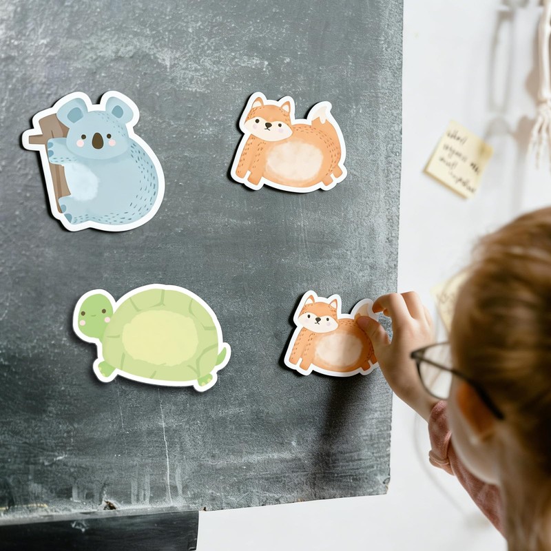 Cute Animal Sticky Notes 24 Pads Mini Cartoon Notes Memo