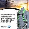 AFP Universal Full-Body Safety Harness with 3 D-Rings, Tongue Buckle