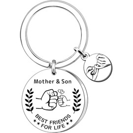 CGBOOM Keychain Mum Gifts from Son Mum Birthday Gifts Keyring Christmas Mother's Day Gifts Mother Son Keychain Mom Gifts for Mothers Day Christmas Mom Mother's Day Gifts Moms Birthday Gift Mother