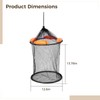 Varku Foldable Fishing Net Basket, Mesh Fish Keeper with Floating