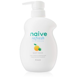 Kracie Naive Refresh Body Soap with Sea Mud Jumbo 530mL