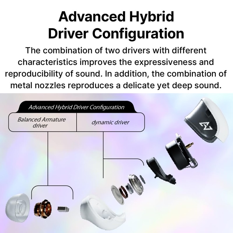 AVIOT TE-J1 Advanced Hybrid Driver,Hybrid Active Noise Cancelling, High-Resolution Audio,