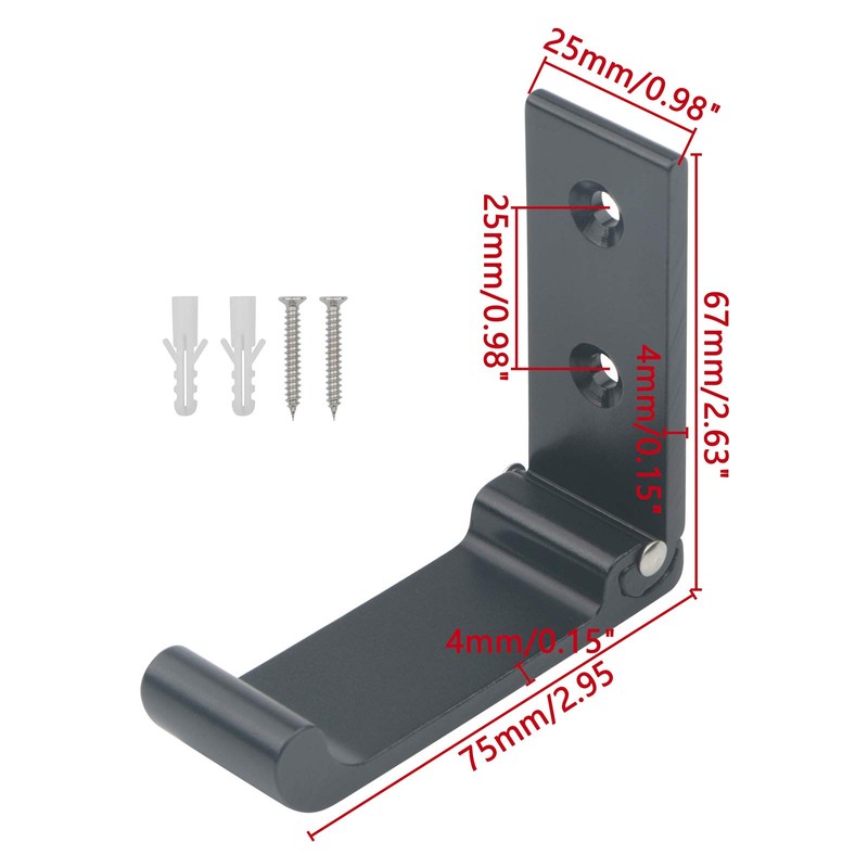 Pxyelec Foldable Wall Hook 10pcs Aluminum Alloy Single Clothes Hook