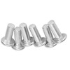 100pcs M4 Flat Head Solid Rivet, Aluminum Not Fall Off