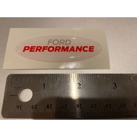 FORD PERFORMANCE OVAL DOMED RESIN DECAL EMBLEM STICKER FOR RAPTOR GT MUSTANG RS