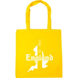Hippowarehouse Come On England Tote Shopping Gym Beach Bag 42cm x38cm, 10 litres