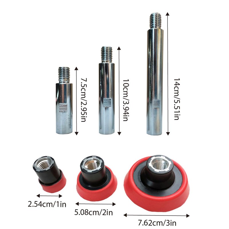 AIMALL Boxed Extension Rod 123 Inch Disc - M14 Polishing