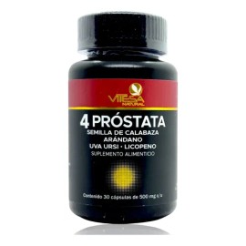 4 Próstata Calabaza Arándano Uva Licopeno 30 Caps Vitesa                                                                                              