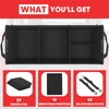 Simniam Large Trunk Organizer for Car, Collapsible Multi Compartment Car