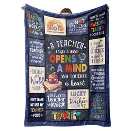 musaecoin Teacher Gifts for Women Men- Unique Teacher Appreciation Gifts Blanket, Funny Gifts for Teachers, Best Teacher Gifts from Student, Teacher Birthday Retirement Gifts- Throw Blanket 60"X50"