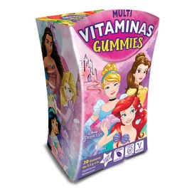 Princesas Multi-Vitaminas y Minerales Gummies | Sin Azúcar | Veganas | Ingredientes 100% Naturales | Gluten Free | 30 Gomitas