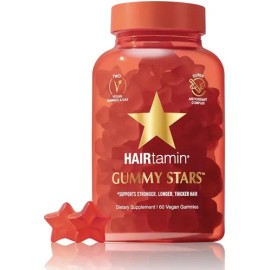 Hairtamin Vegan Gummy Stars Vitaminas Para El Cabello  Sin Ogm  Gomitas De Vitamina Para El Cabello Con Biotina Natural Para Mantener El Cabello, La  