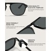 CARFIA Acetate Polarized Men's Sunglasses - Pilot Design, UV Protection