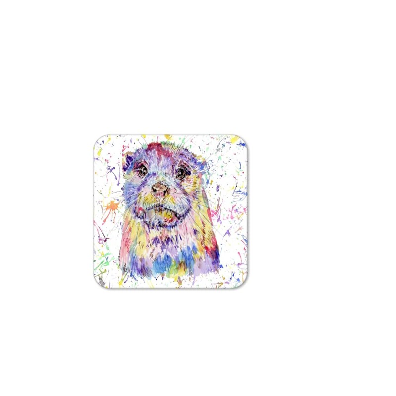 Coaster Otter British Wildlife Animals Coasters Watercolour Art Gift Work
